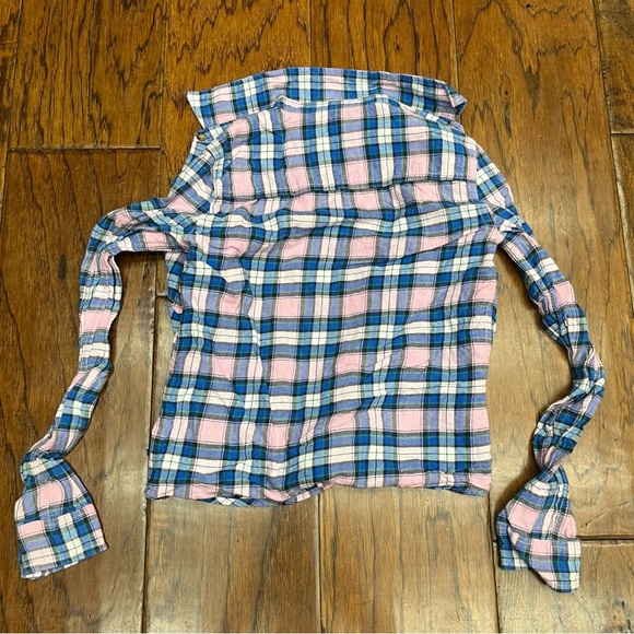 Abercrombie & Fitch Kids Plaid Shirt in Blue and Pink - Picture 2 of 5